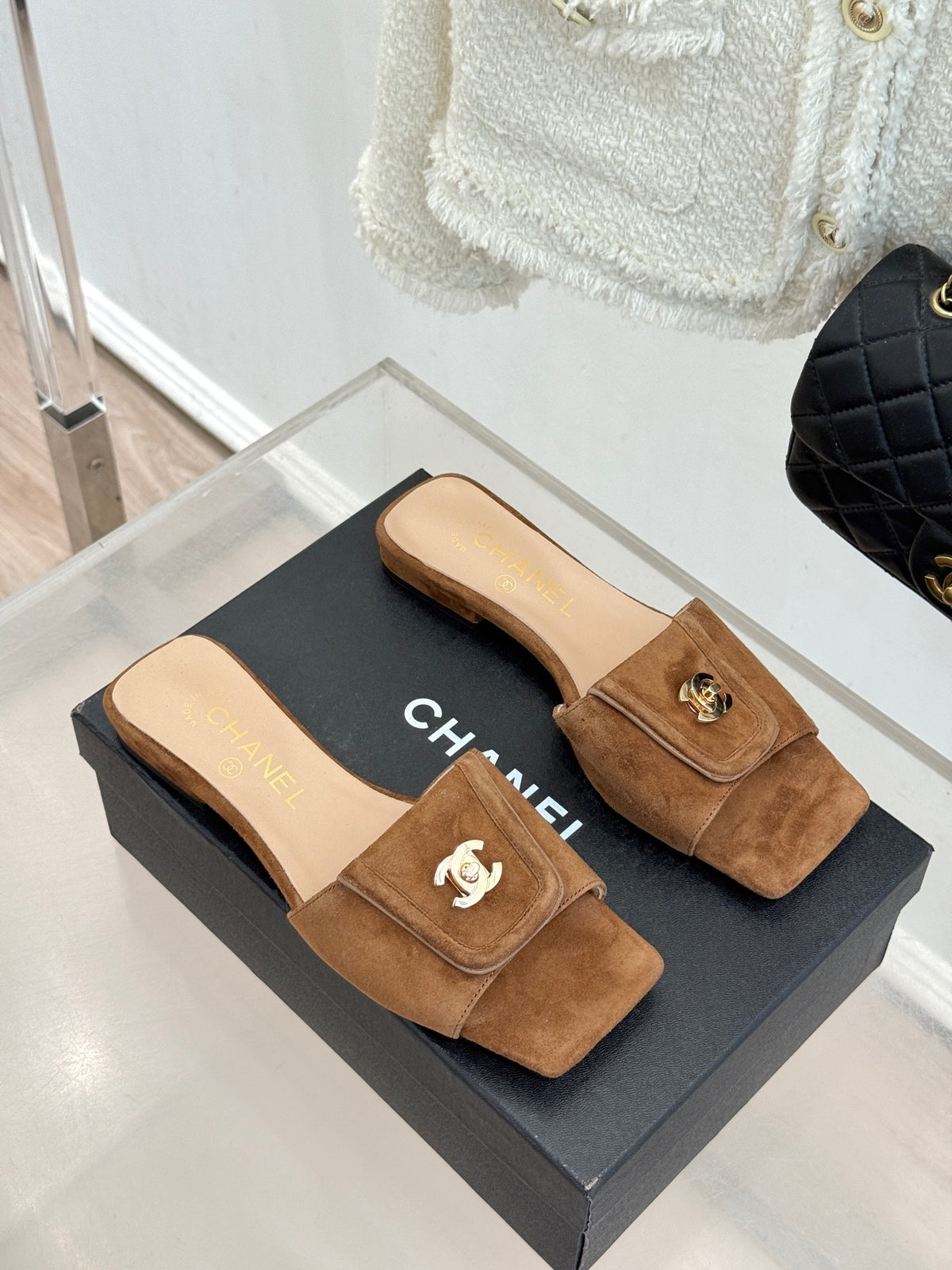 Chanel Suede Flats