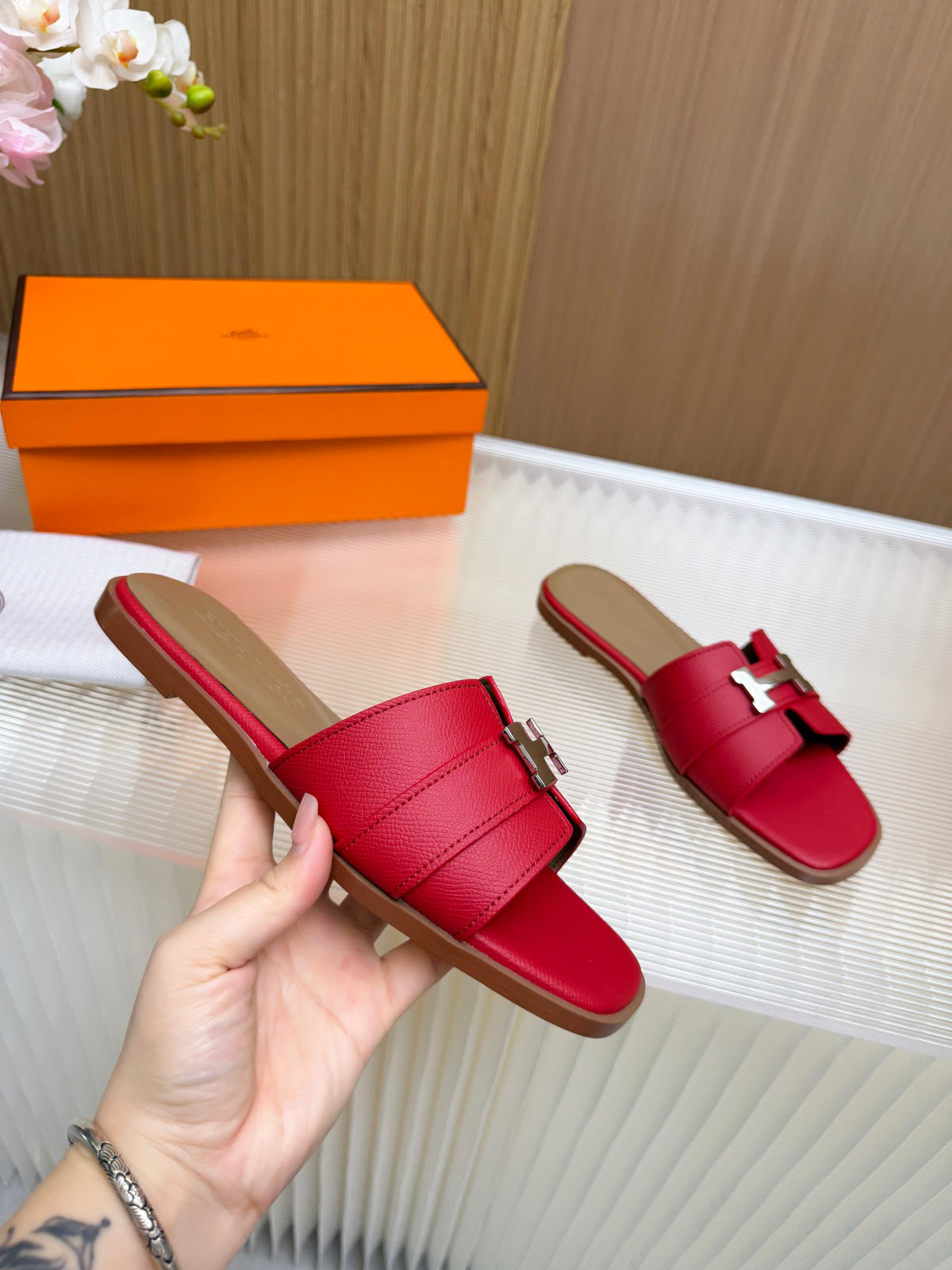 Hermes Constance Sandals