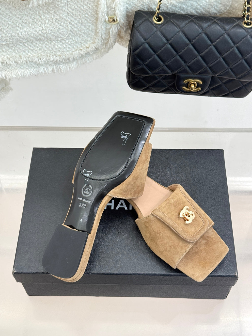Chanel Suede Flats