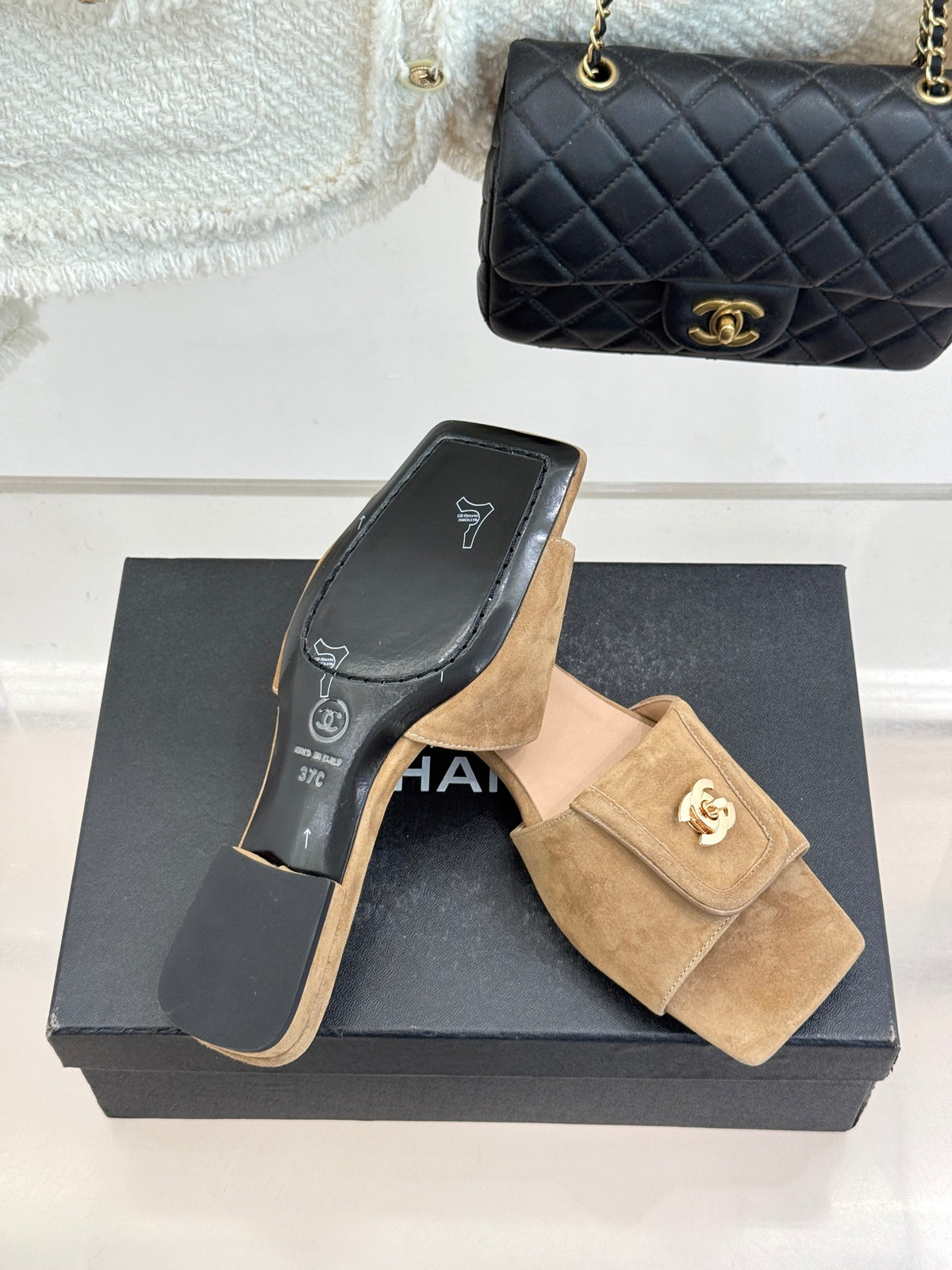 Chanel Suede Flats