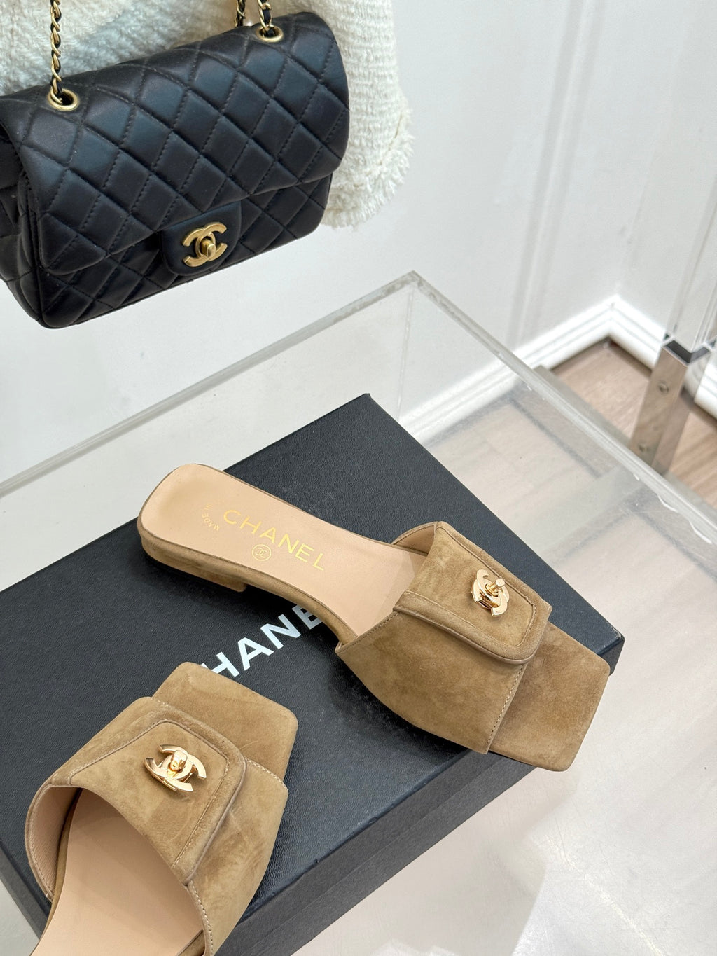 Chanel Suede Flats