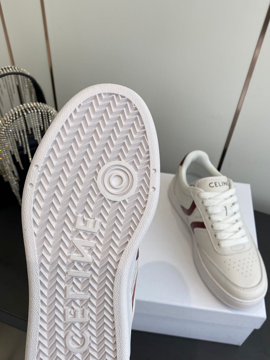 Celine Jogger Lace Up Sneakers