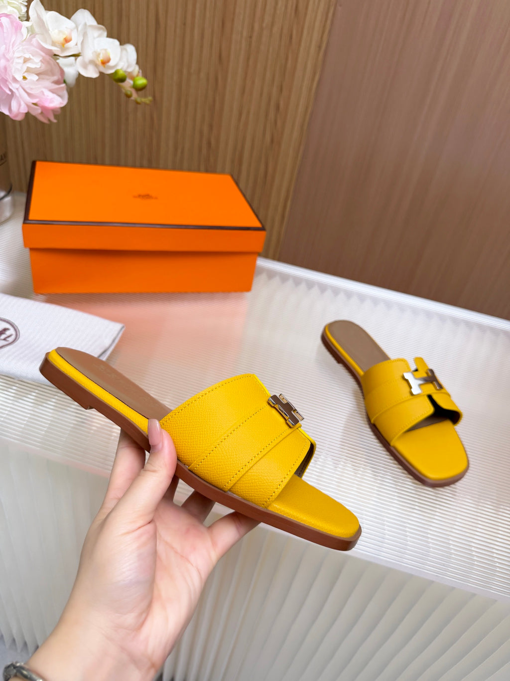 Hermes Constance Sandals