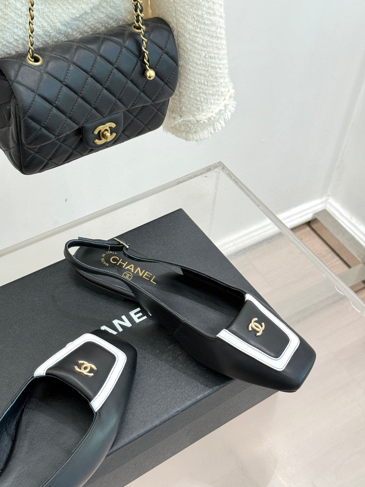 Chanel Slingback Flats