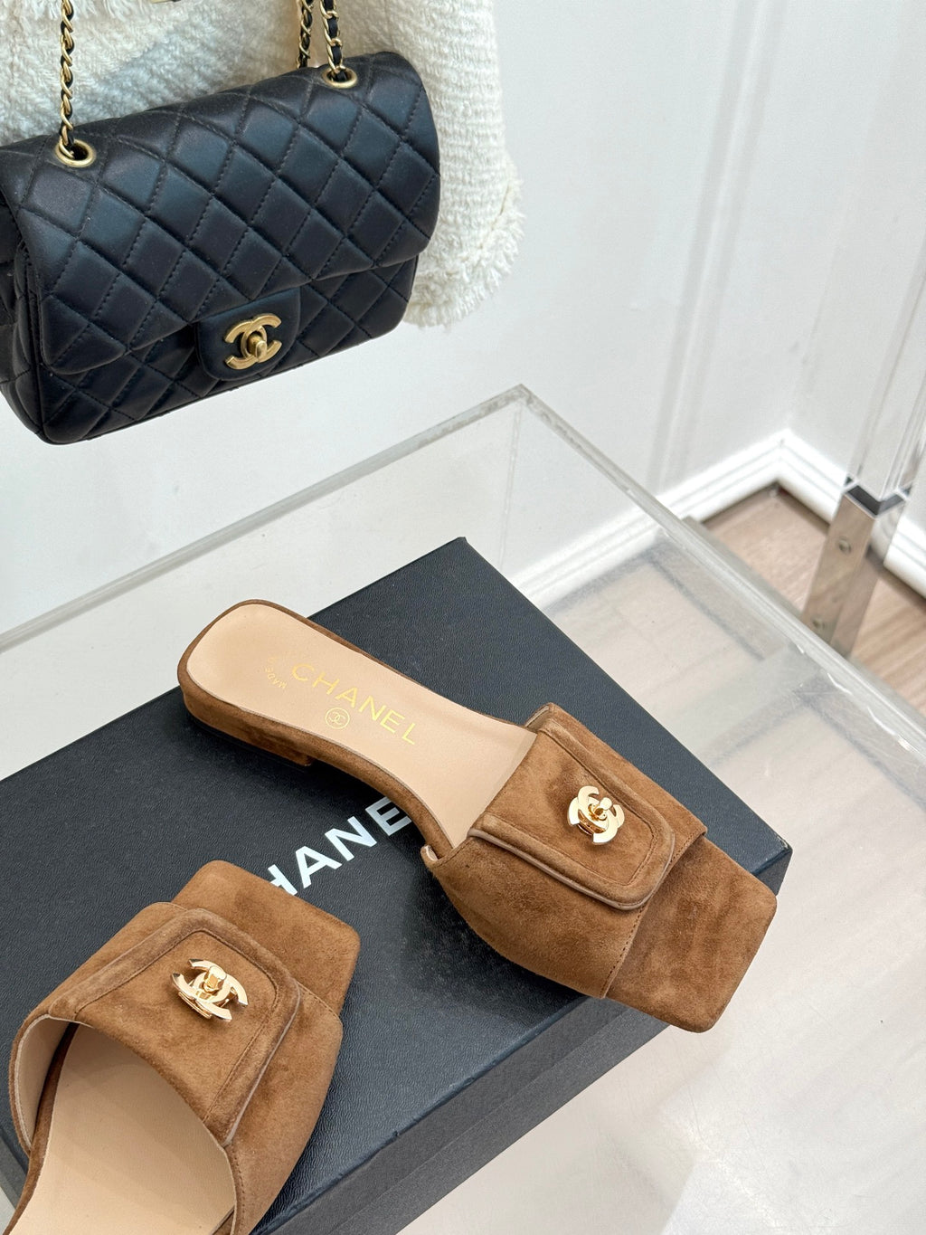 Chanel Suede Flats