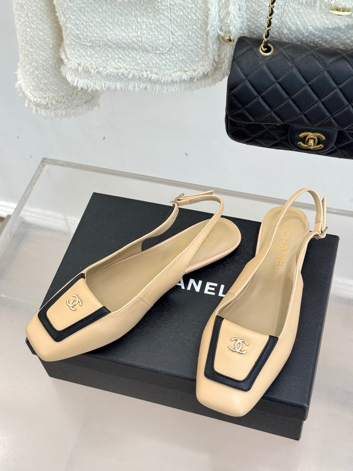 Chanel Slingback Flats