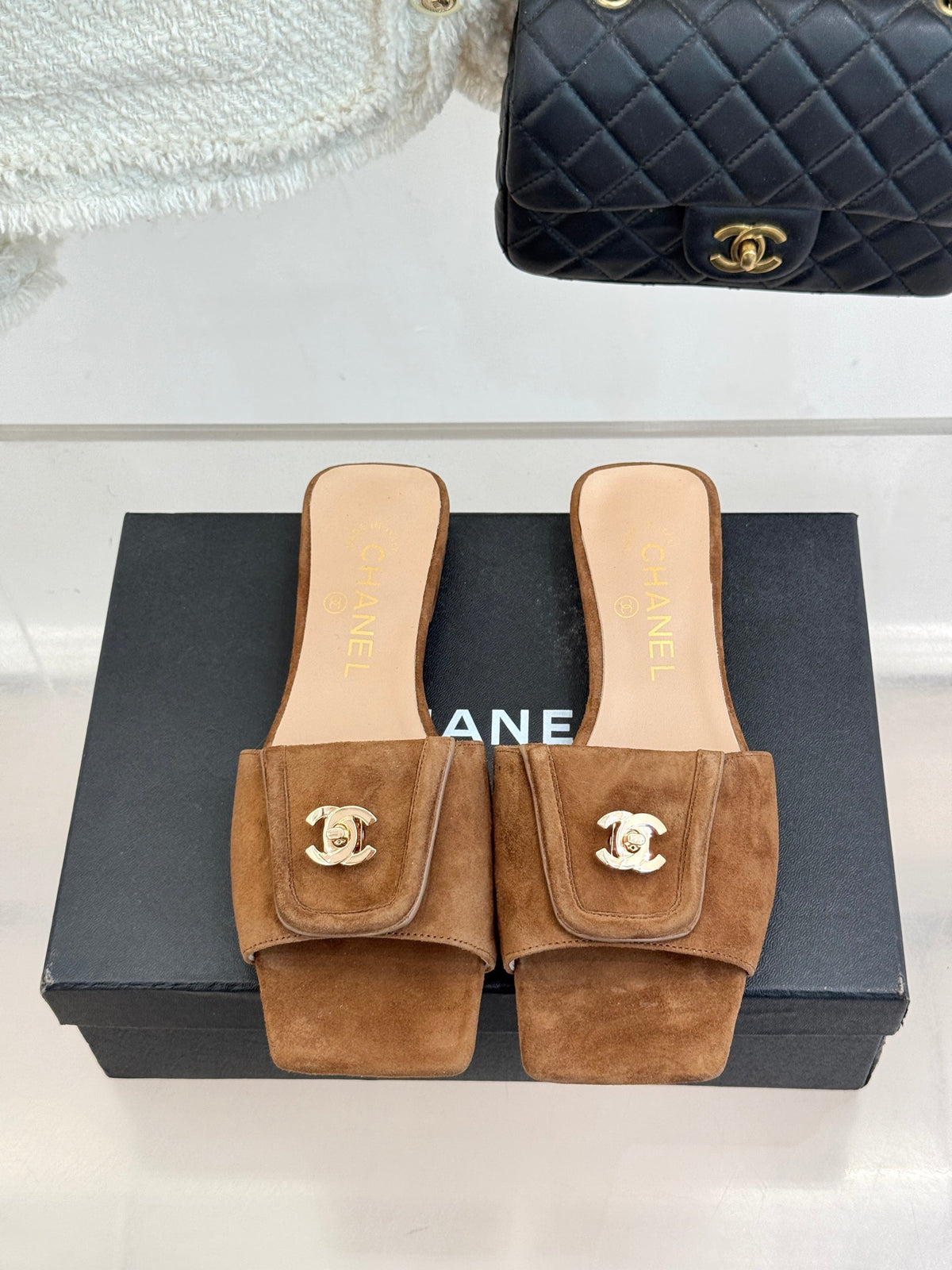 Chanel Suede Flats