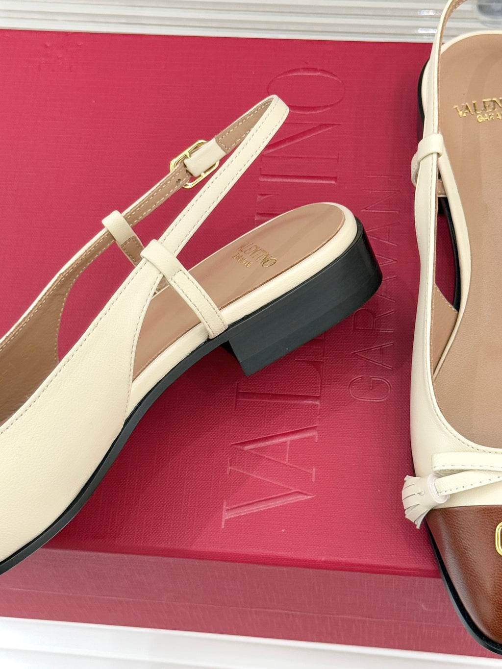 Valentino V Logo Tassel Flats