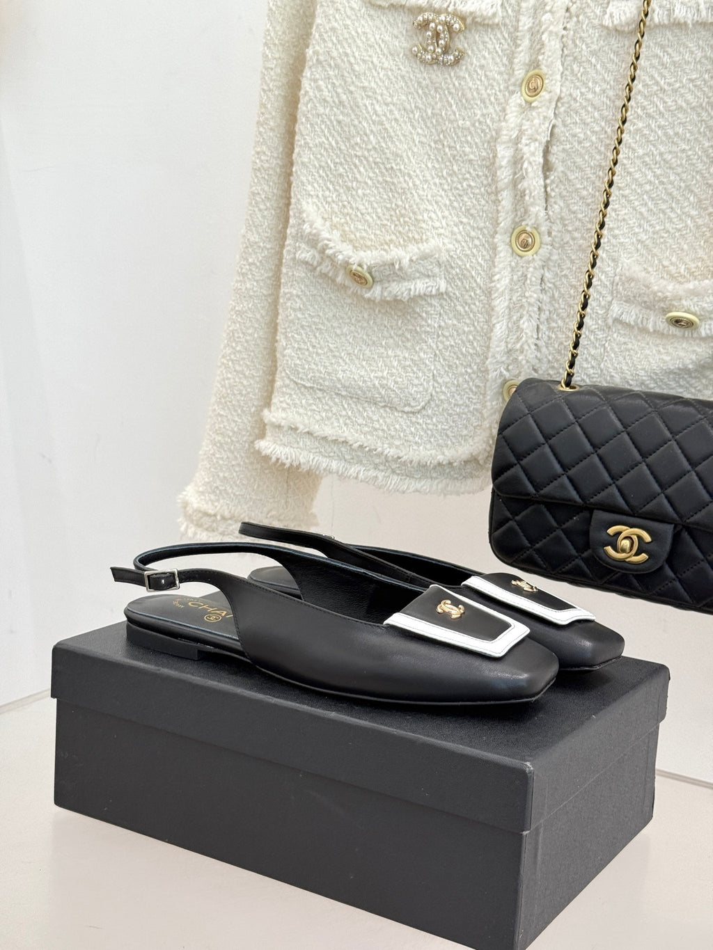 Chanel Slingback Flats