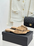 Chanel Suede Flats