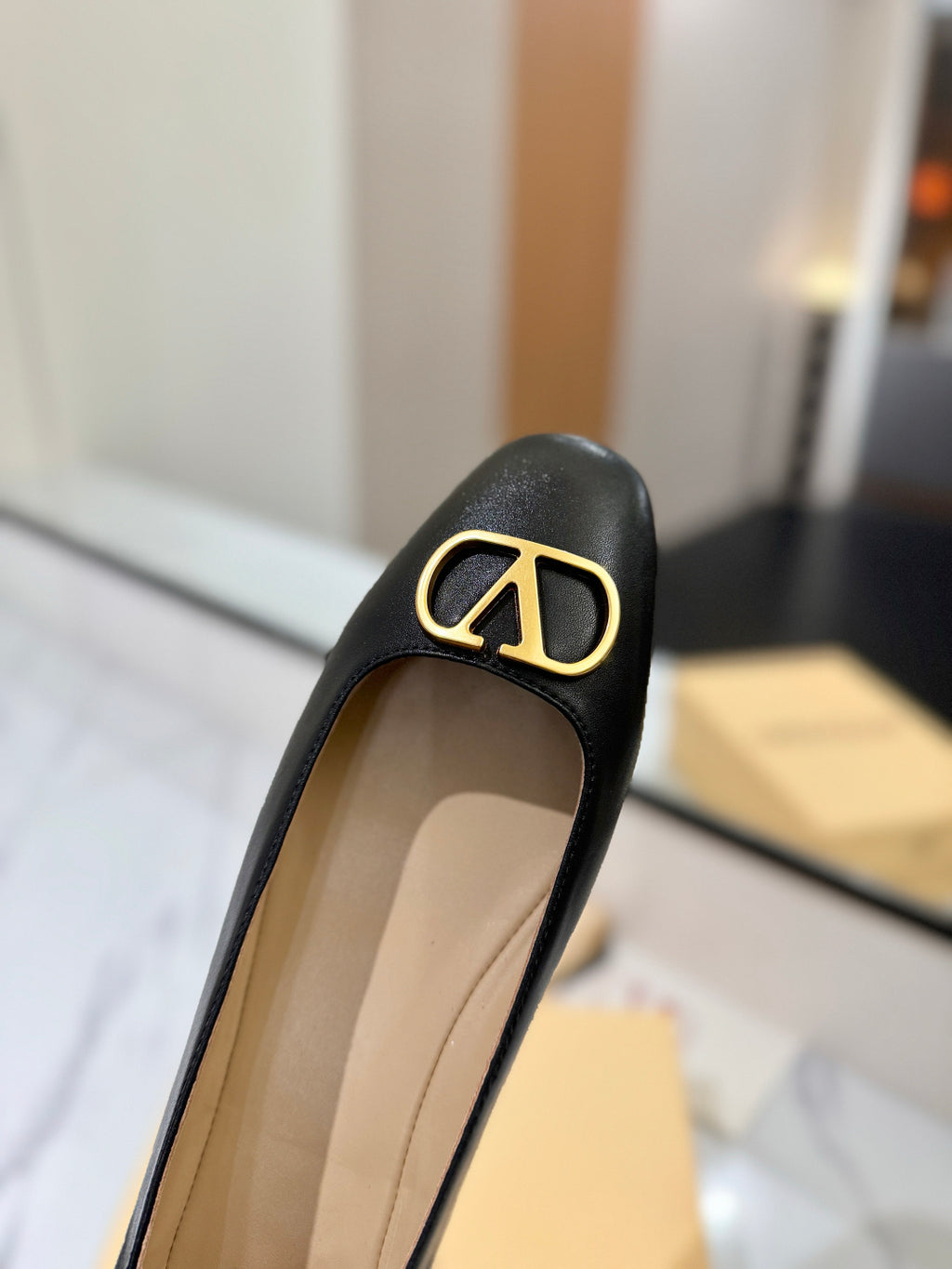 Valentino V Logo Flats Sandals