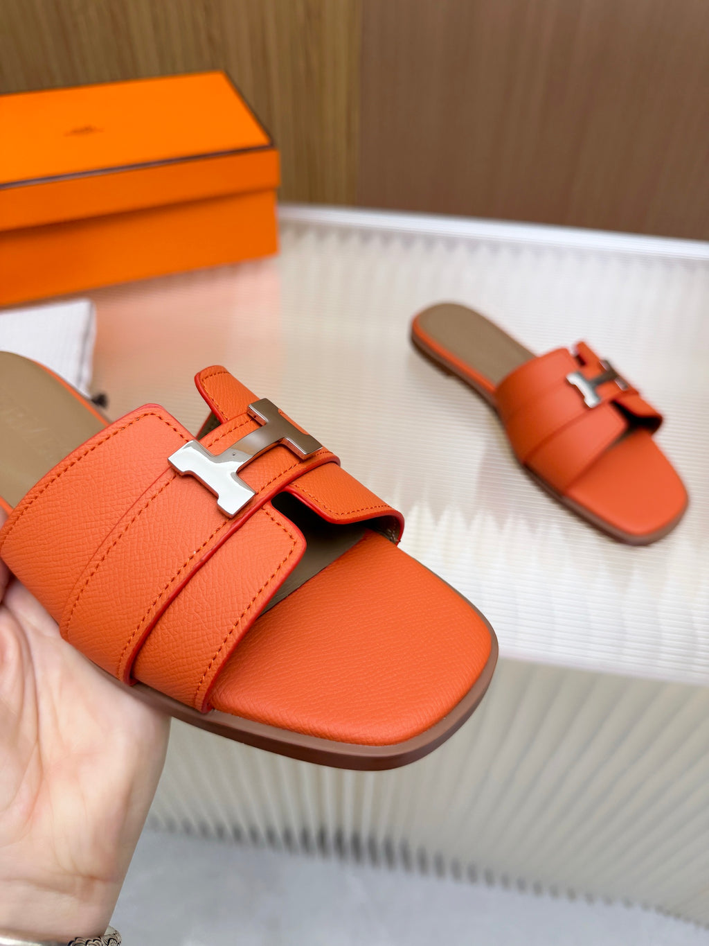 Hermes Constance Sandals