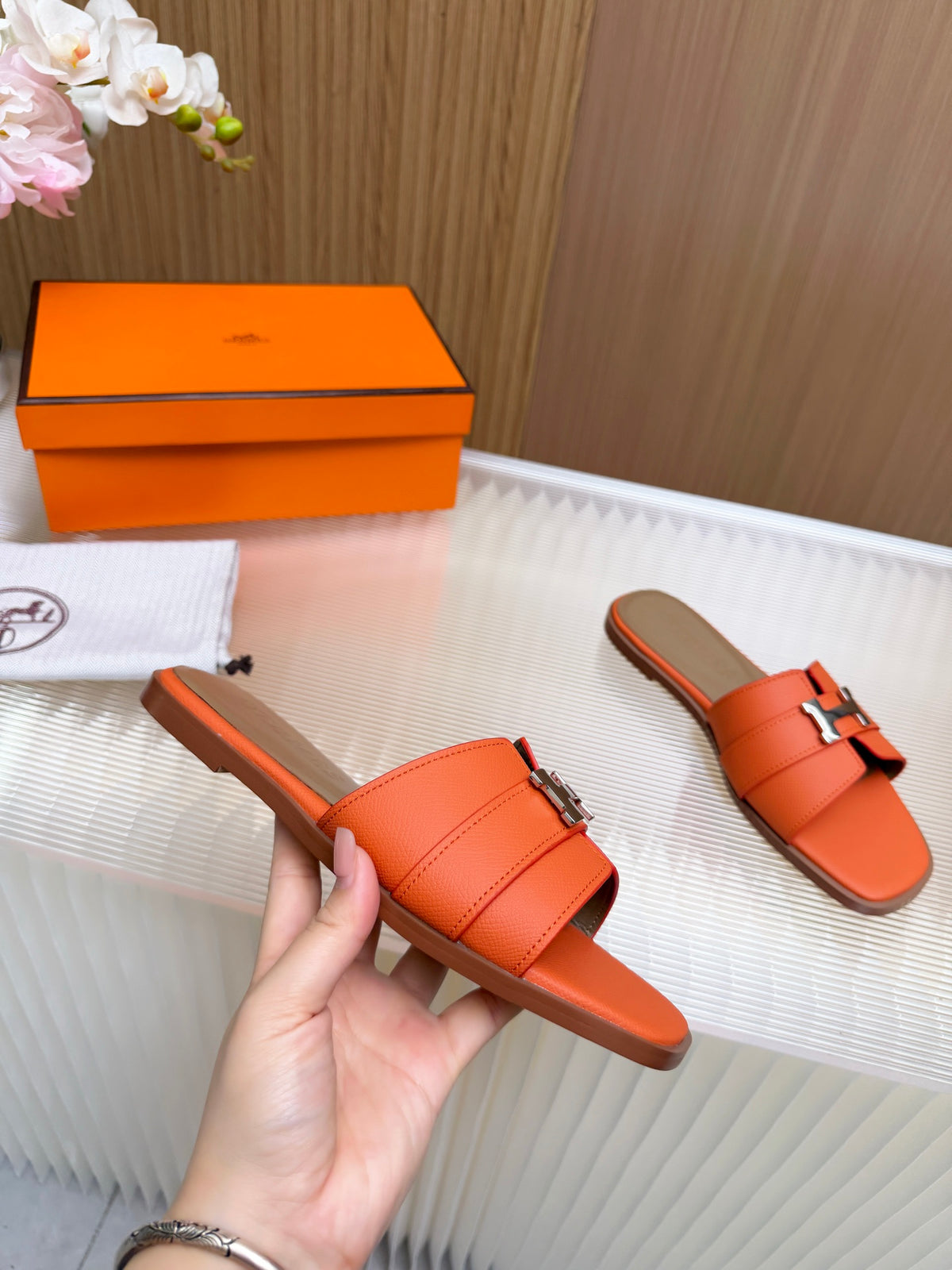 Hermes Constance Sandals