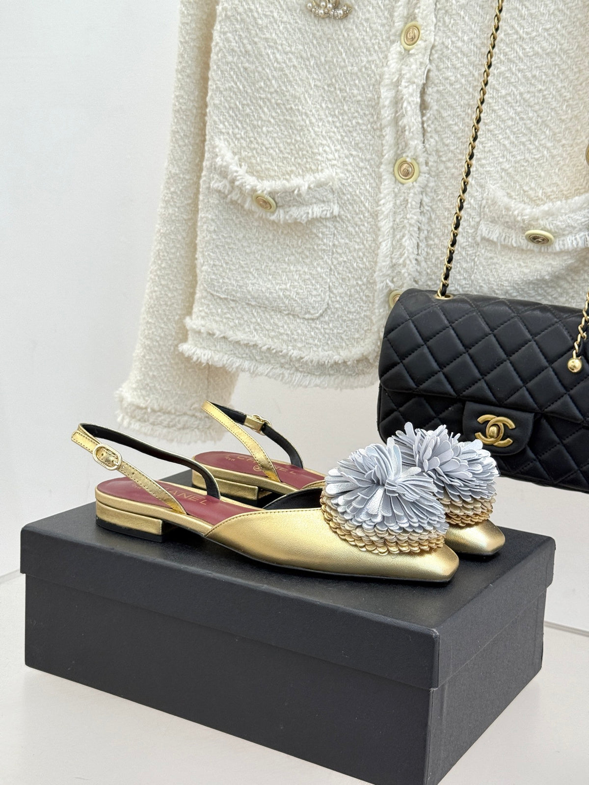 Chanel Slingback Flats