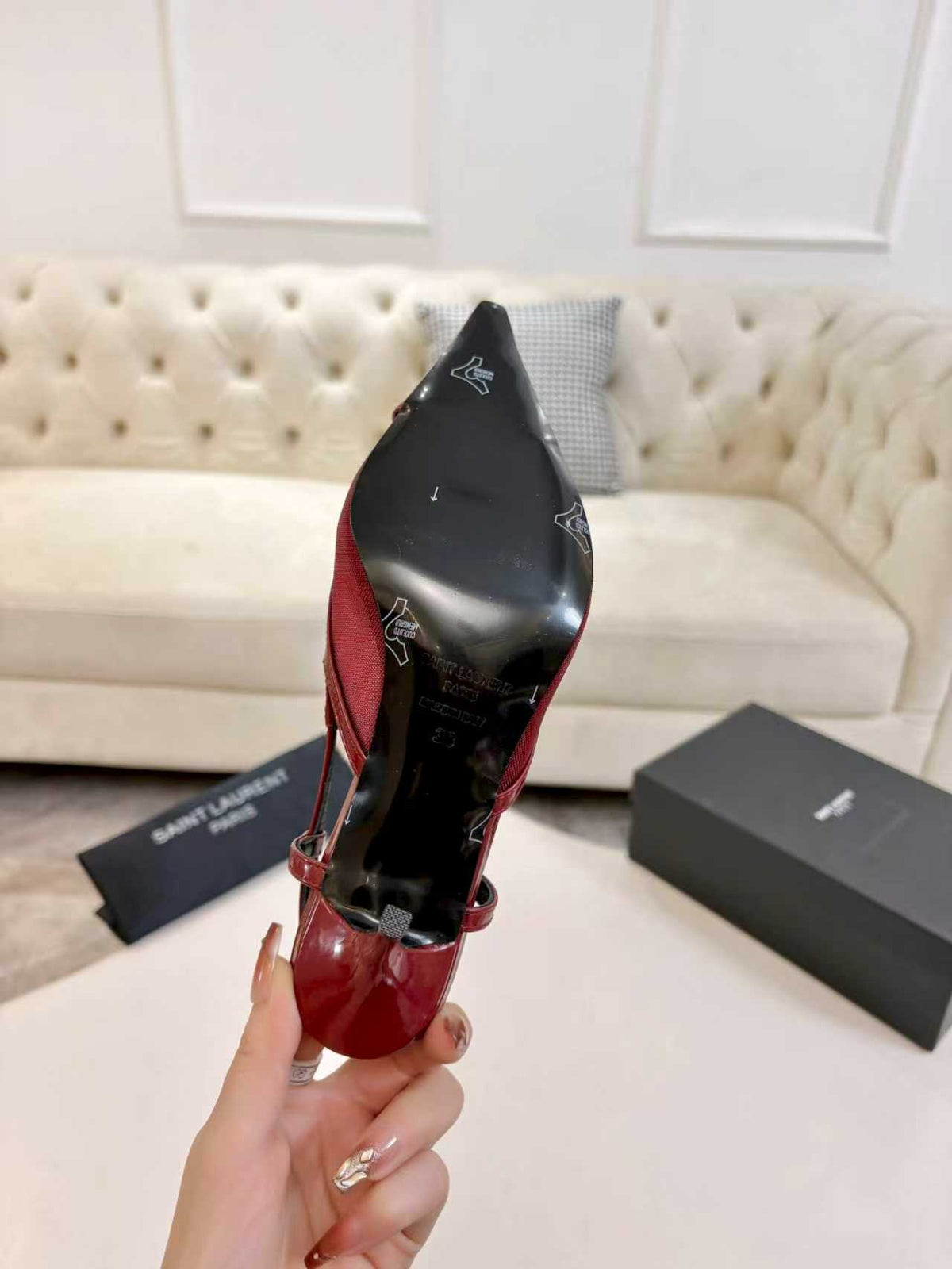 YSL Slingback Heels