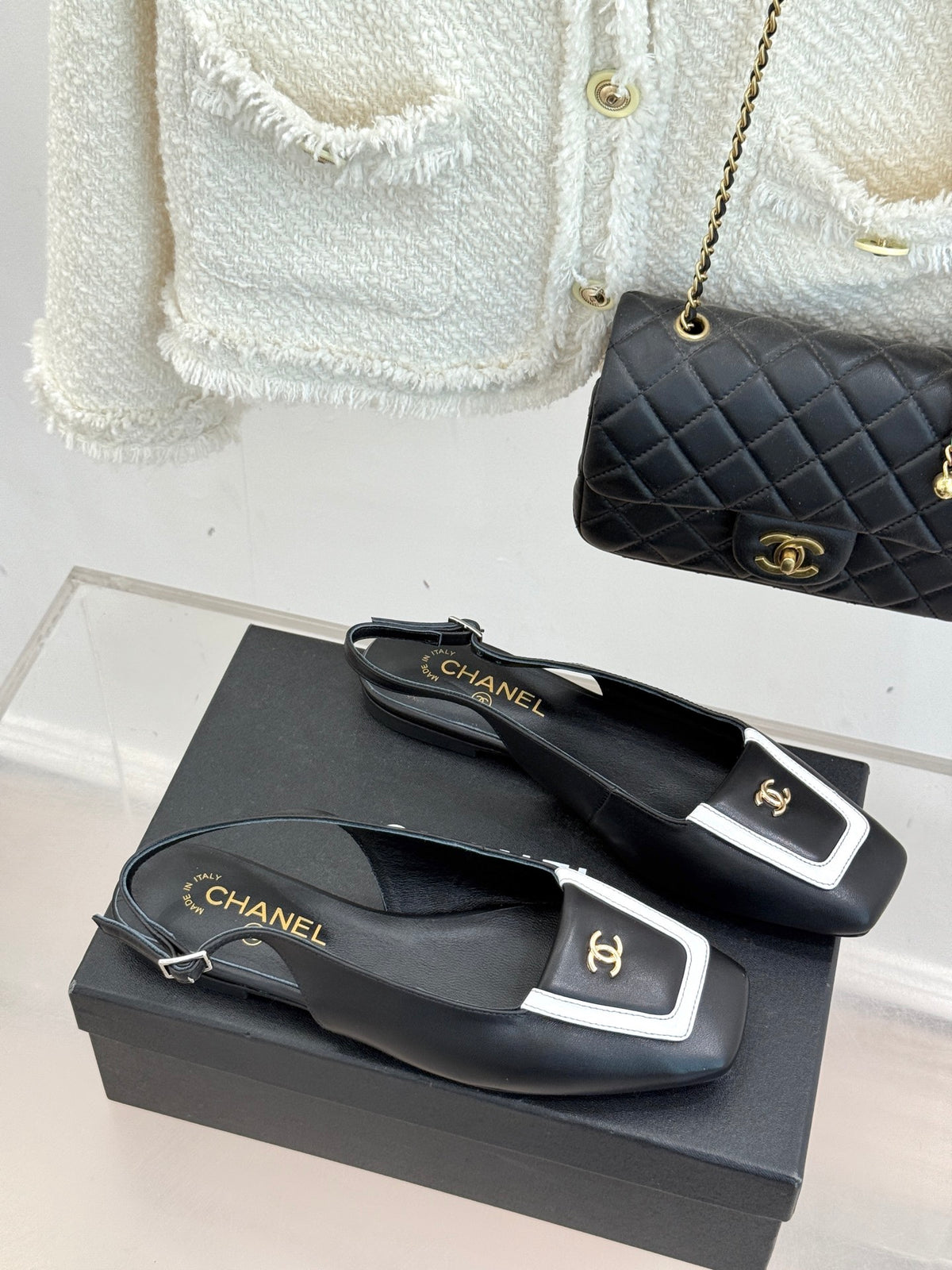 Chanel Slingback Flats
