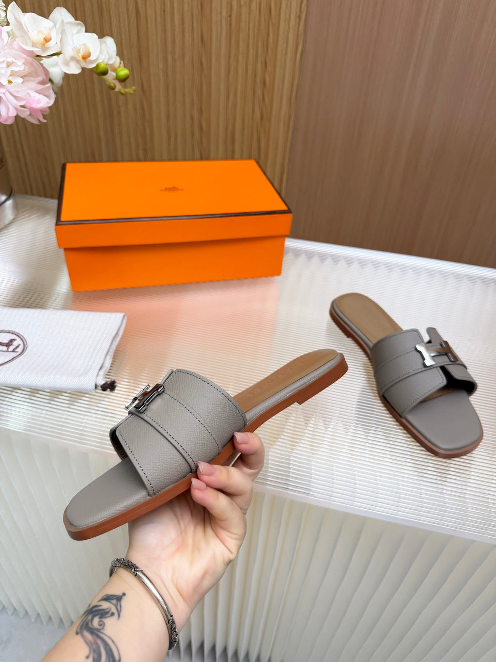 Hermes Constance Sandals