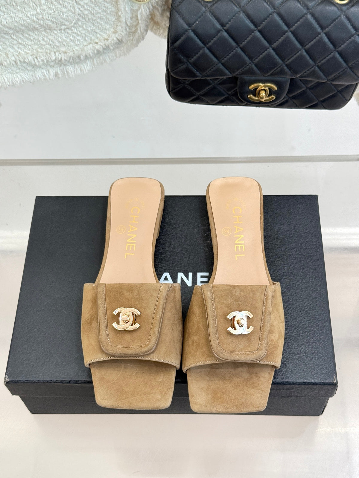 Chanel Suede Flats