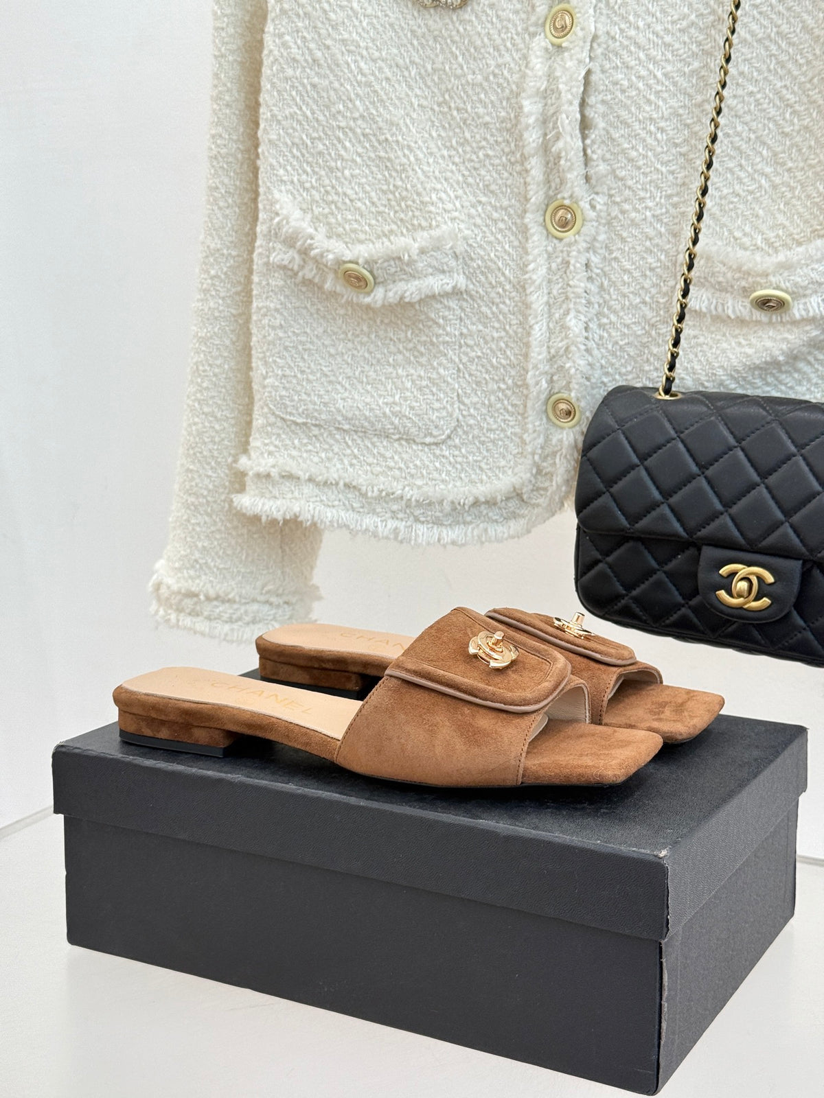 Chanel Suede Flats