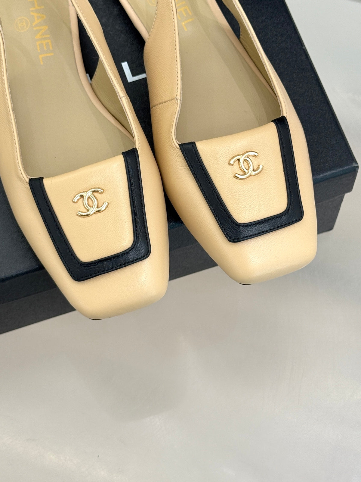 Chanel Slingback Flats