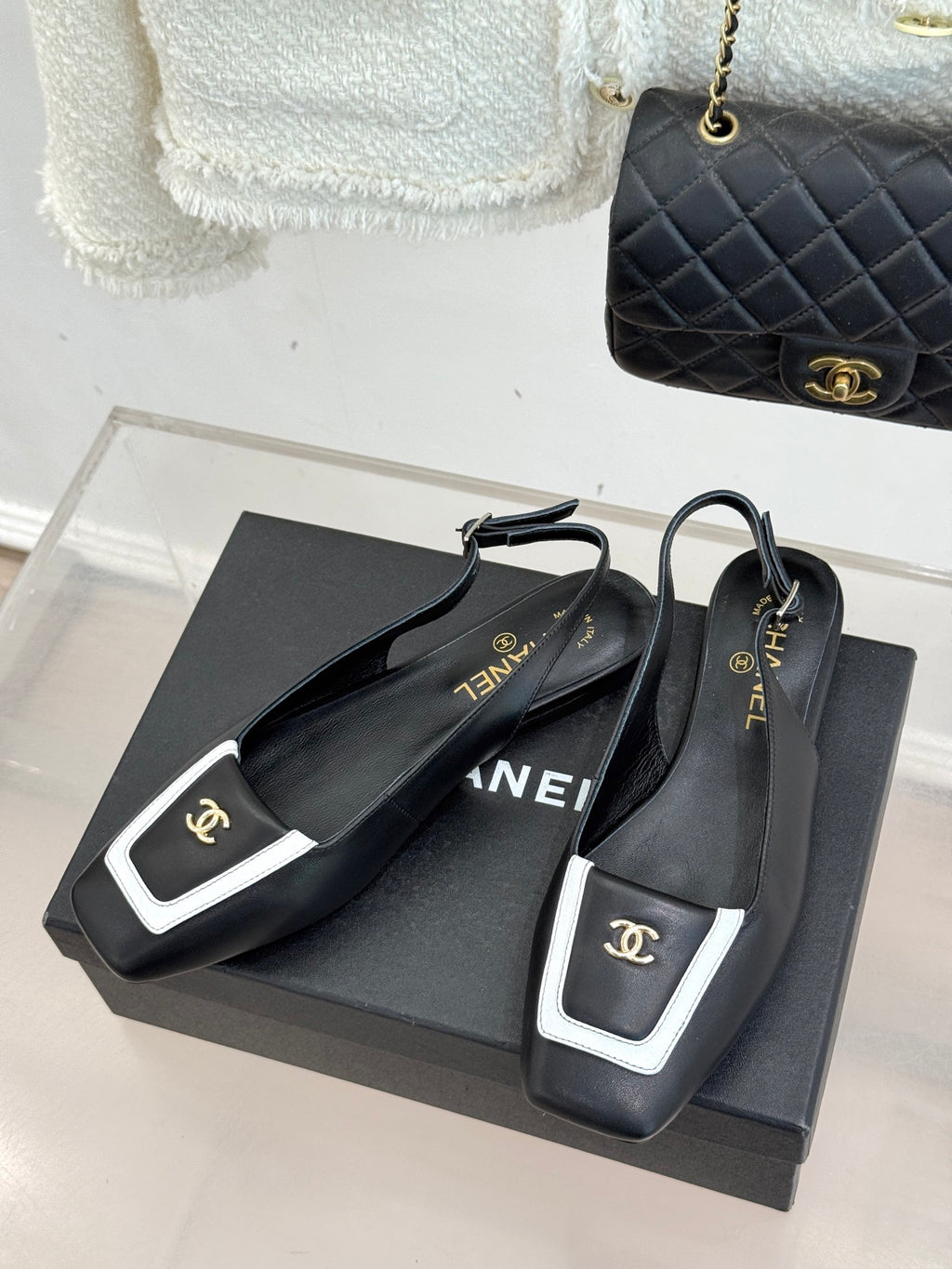 Chanel Slingback Flats