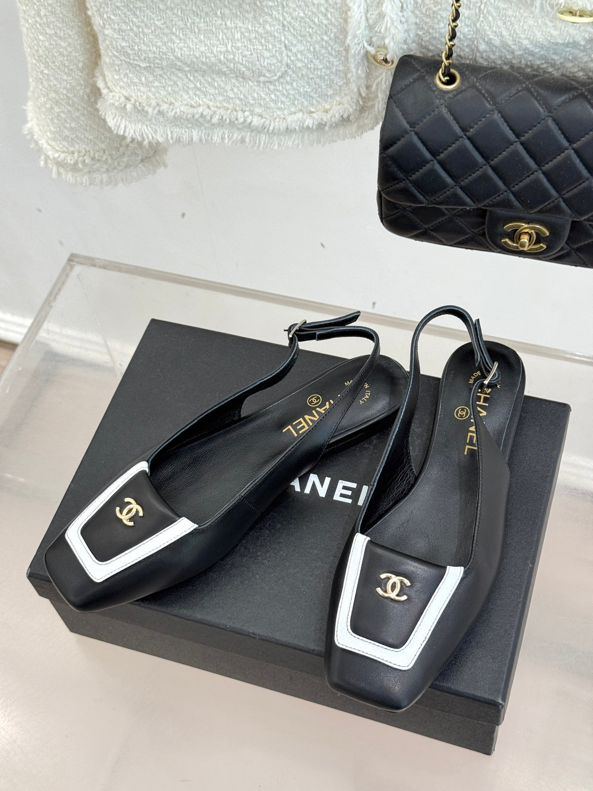 Chanel Slingback Flats