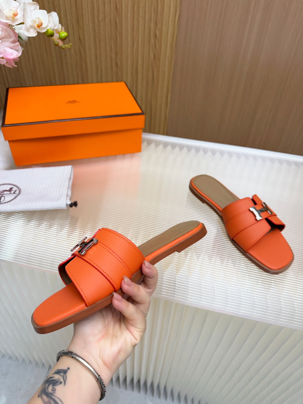 Hermes Constance Sandals