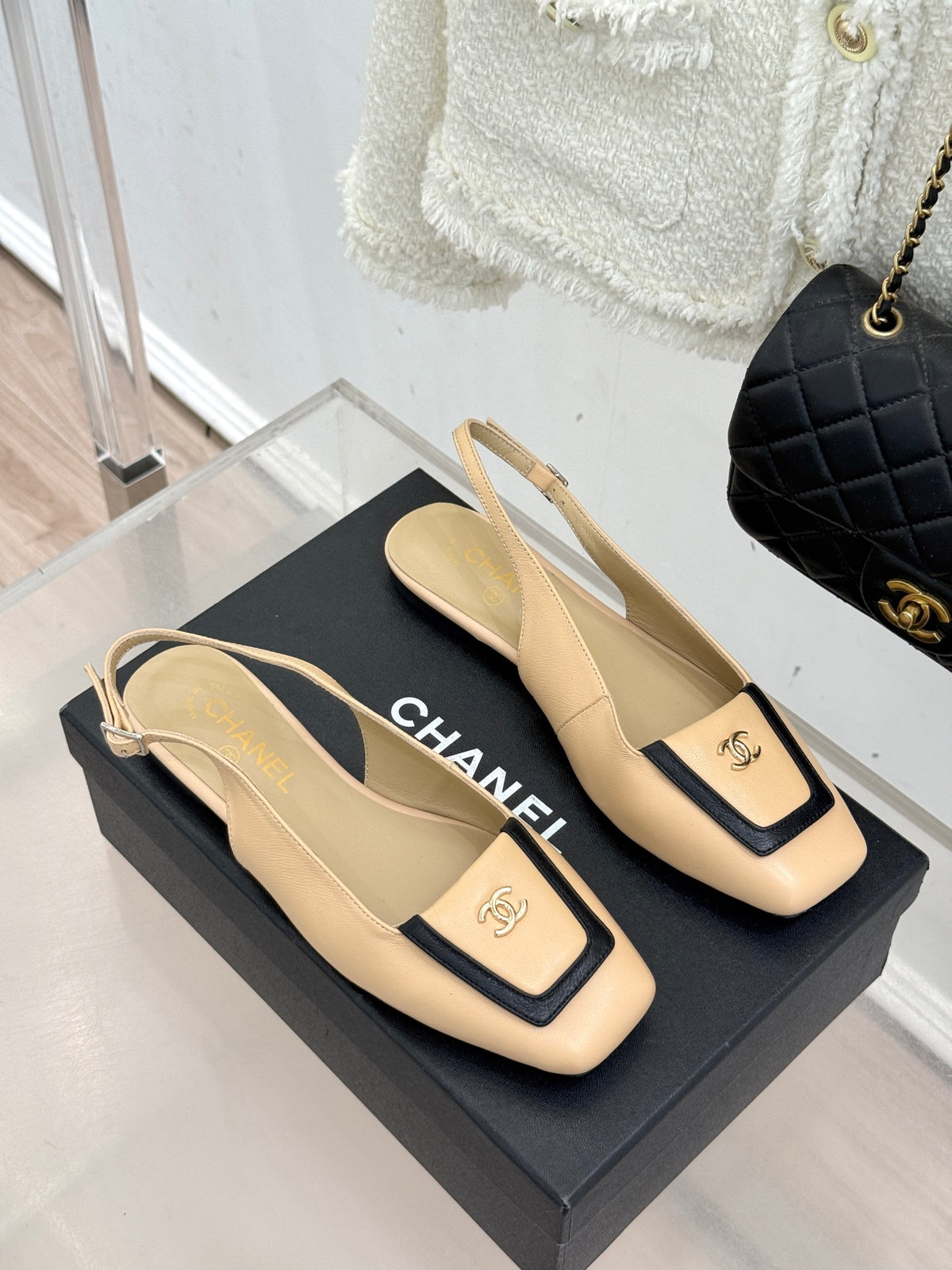 Chanel Slingback Flats