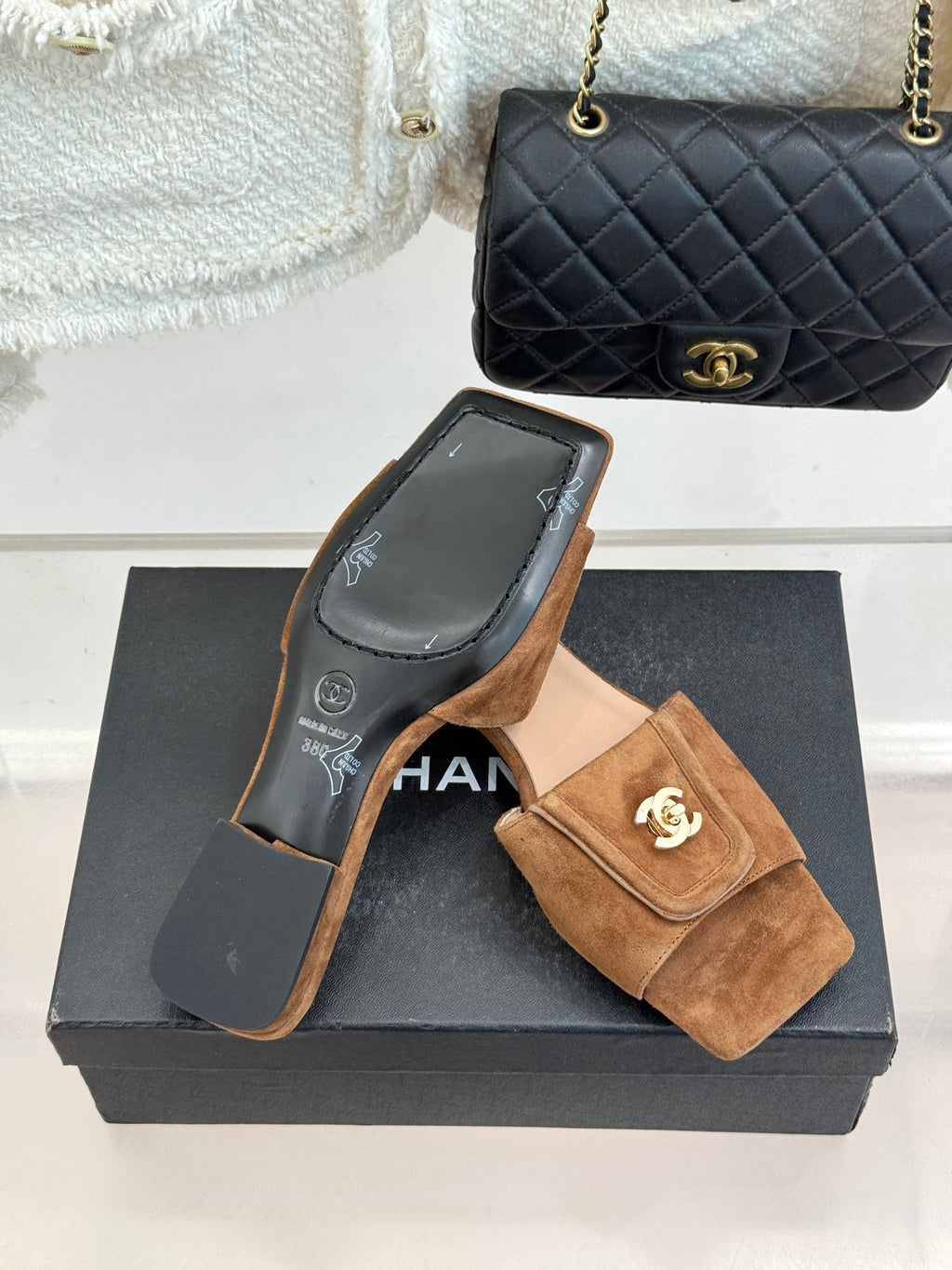 Chanel Suede Flats