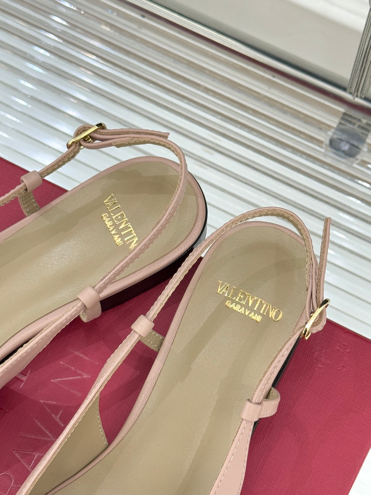 Valentino V Logo Tassel Flats
