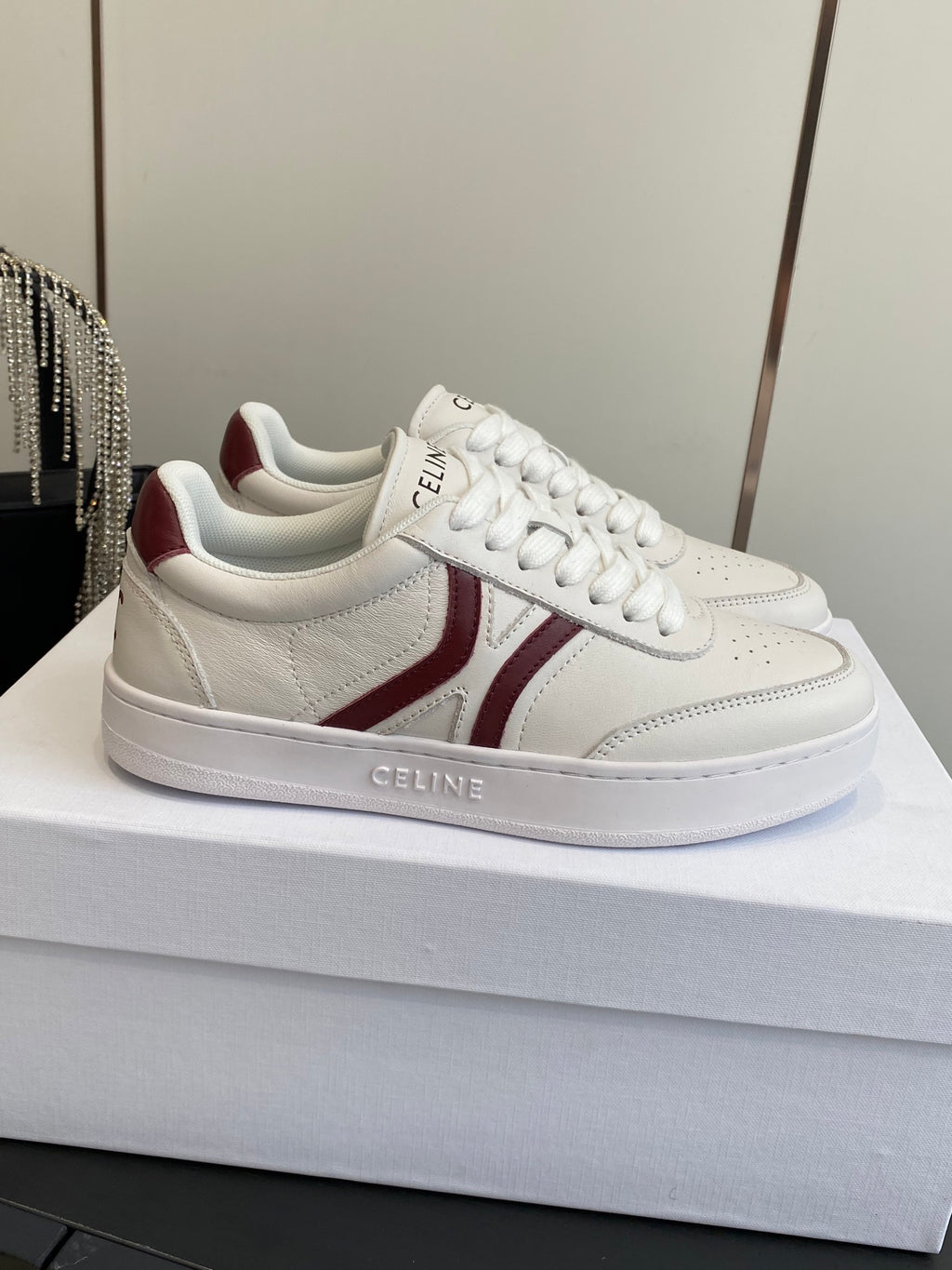 Celine Jogger Lace Up Sneakers