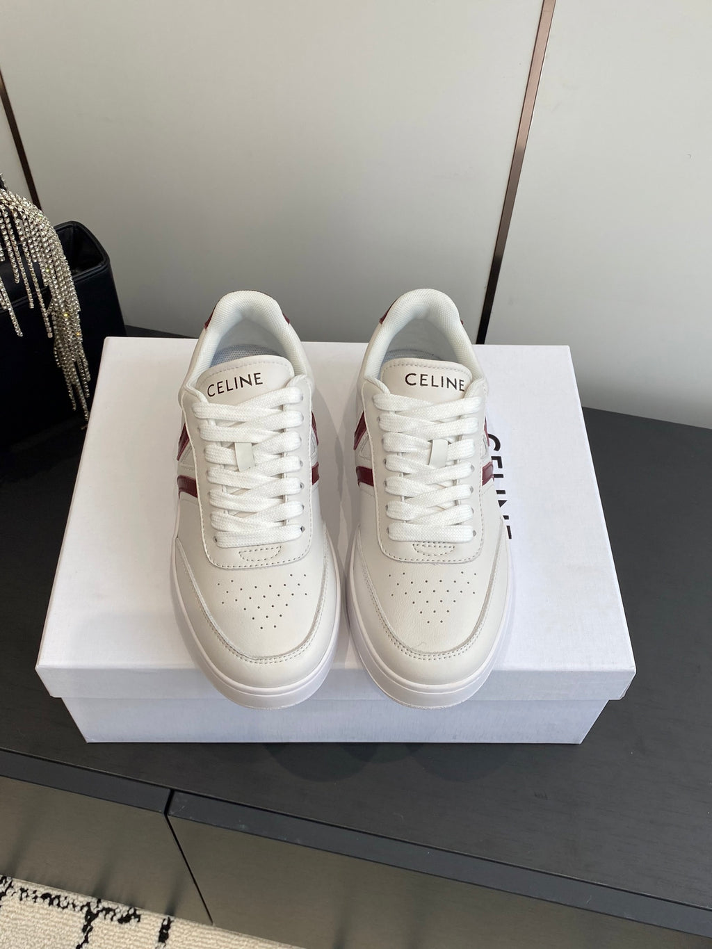 Celine Jogger Lace Up Sneakers