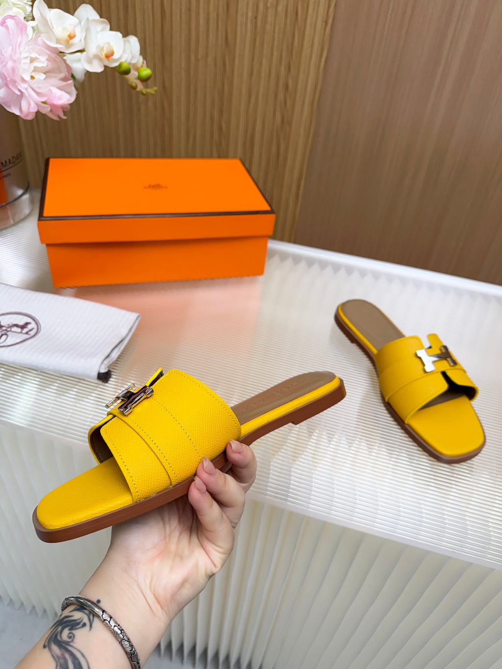 Hermes Constance Sandals