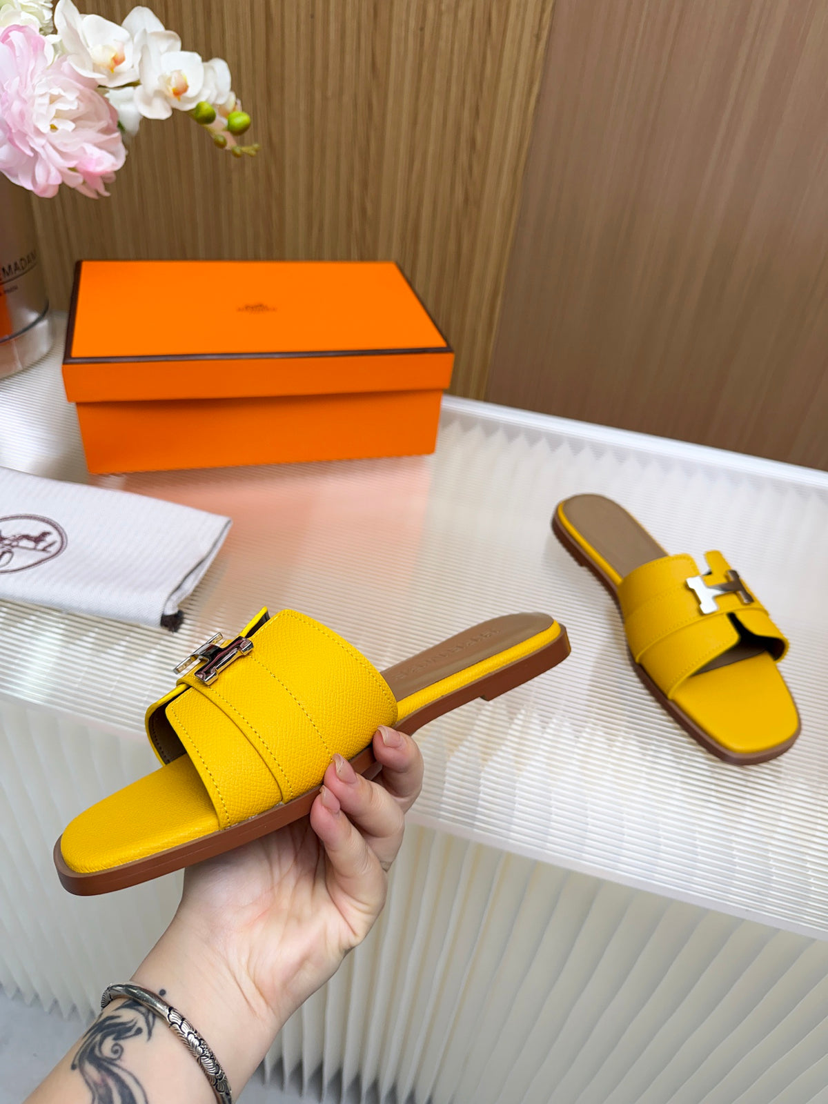 Hermes Constance Sandals